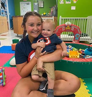The Club House Teacher and Child